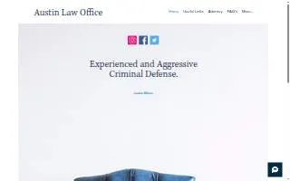 Austin Law Office website