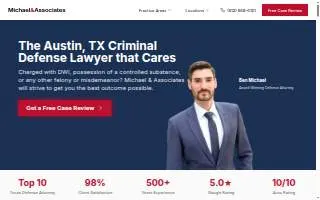 Michael & Associates, Attorneys at Law website