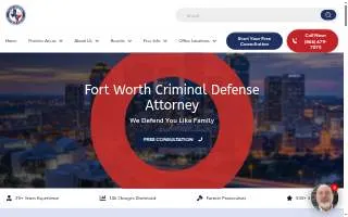 Texas Criminal Defense Group of Fort Worth website