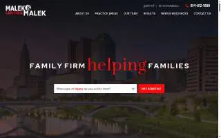 Malek & Malek Law Firm website