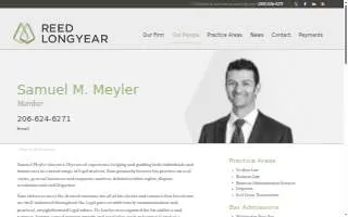 Samuel Meyler, Attorney at Law website