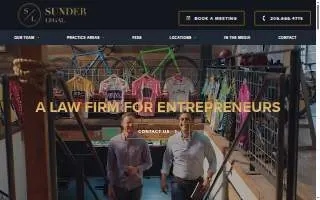 Sunder Legal PLLC website