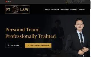 PT Law of Las Vegas website
