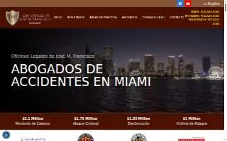 Law Offices Of Jose M. Francisco website