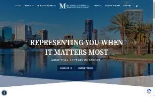 The Marks Law Firm, P.A. website