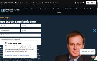 Overchuck Law Firm website