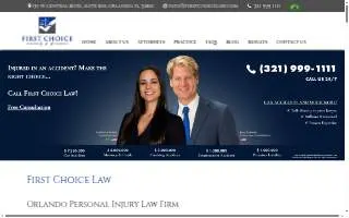 First Choice Law website