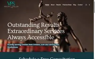Vincent P. Scallan Law, LLC of New Orleans website