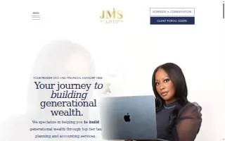 JMS Tax & Business Solutions website