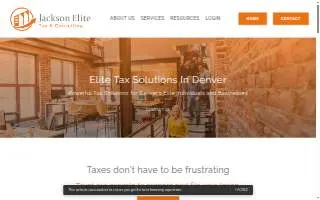 Jackson Elite Tax and Consulting website