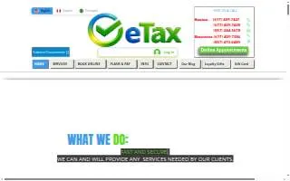 eTax Professional Accounting website