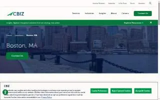 CBIZ of Boston website