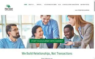 Harvest Tax & Accounting Services website