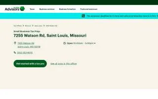 Block Advisors of St. Louis website