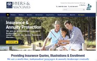 Hyers & Associates Insurance website
