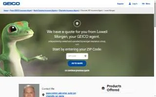 Lowell Morgan - GEICO Insurance Agent website