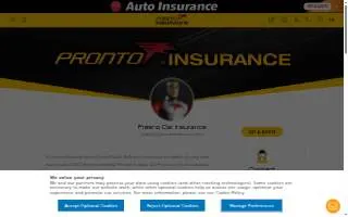 Pronto Insurance Agency of Fresno website
