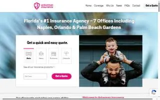 Ackerman Insurance Services website
