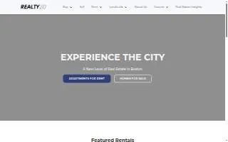 Realty20 website