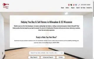 Modern Milwaukey Real Estate website