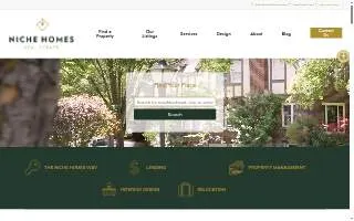Niche Homes website