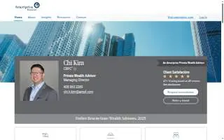 Chi Kim - Private Wealth Advisor, Ameriprise Financial Services, LLC website