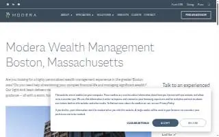 Modera Wealth Management of Boston website