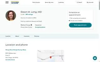 Dawn Long, MD - Sharp Rees-Stealy Genesee website
