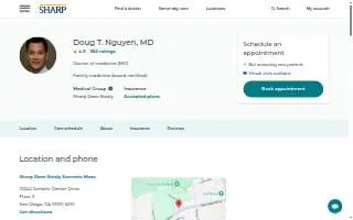Doug Nguyen, MD - Sharp Rees-Stealy Sorrento Mesa website