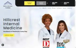 Hillcrest Internal Medicine website