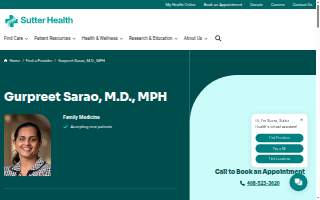 Gurpreet Sarao, M.D. MPH
