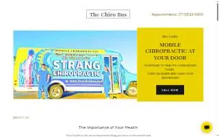 Strang Chiropractic - The Chiro Bus website