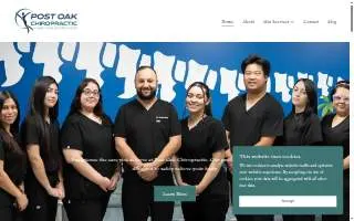 Post Oak Chiropractic website