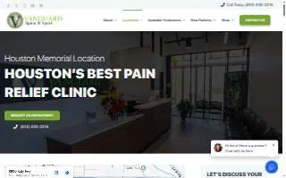 Vanguard Spine & Sport website