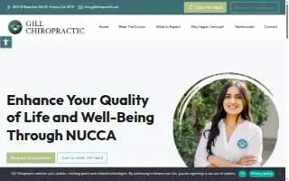 Gill Chiropractic website