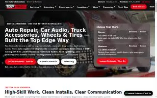 Top Edge – Automotive Repair (Denver) website