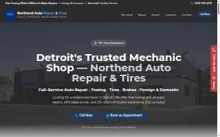 NorthEnd Auto Repair & Tires Detroit website