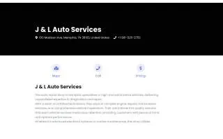 J & L Auto Services of Memphis website