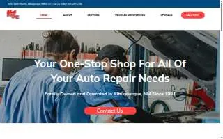 AA Auto & Air Conditioning website