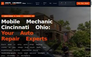 Onsite Cincinnati Mobile Mechanic website