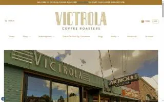 Victrola Coffee Roasters website