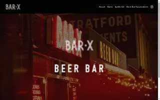 Beer Bar website