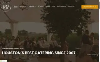 Cafe Natalie Catering website