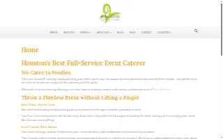 A La Carte Events & Catering website
