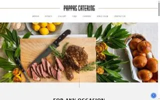 Pappas Catering website