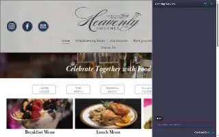 Heavenly Gourmet Catering website