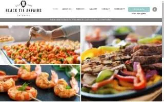 Black Tie Affairs Catering website