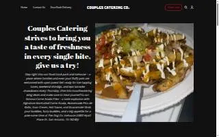 Couples Catering Company website