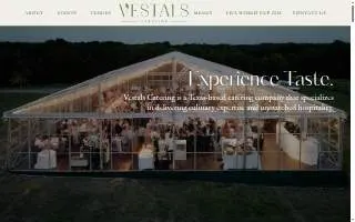 Vestals Catering website