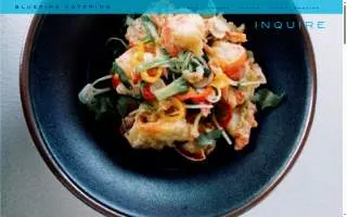 Blue Fire Catering website